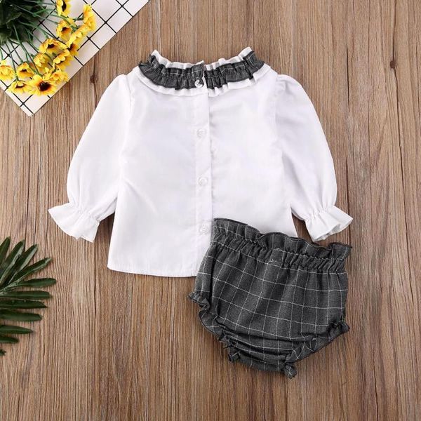 baby gilrs summer clothing sets long sleeve ruffled t-shirts shorts pants outfits for toddler newborn girls clothes tracksuit, White
baby gilrs summer clothing sets long sleeve ruffled t-shirts shorts pants outfits for toddler newborn girls clothes tracksuit, White