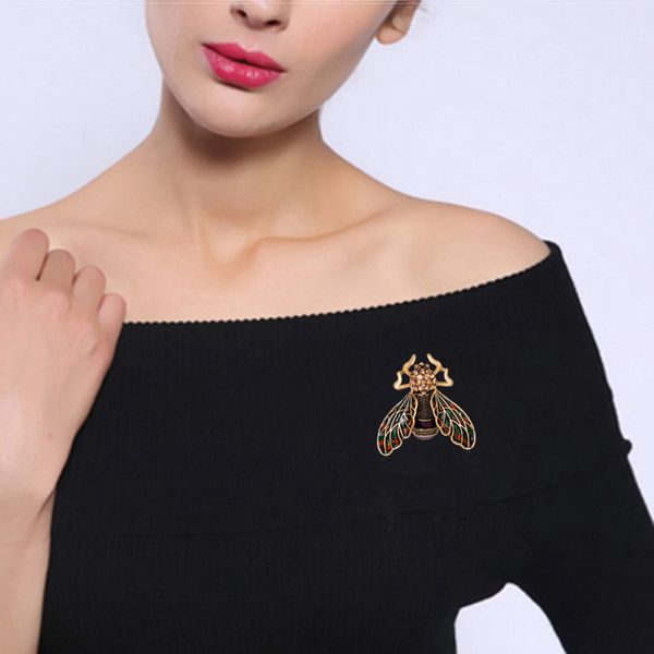 women brooch pin crystal insect bee metal brooches for dress sweater scarf fea889, Gray
women brooch pin crystal insect bee metal brooches for dress sweater scarf fea889, Gray