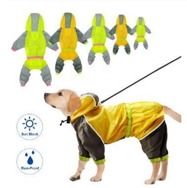 waterproof dog raincoat reflective dogs rain jacket safety rainwear dog jumpsuits poncho clothes for small medium large pet dogs
waterproof dog raincoat reflective dogs rain jacket safety rainwear dog jumpsuits poncho clothes for small medium large pet dogs