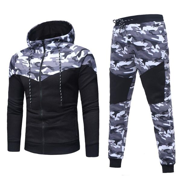 casual streetwear men set fashion camouflage pleated sweatshirt pants suit autumn plus size jacket trousers tracksuit 3xl dec5, Gray
casual streetwear men set fashion camouflage pleated sweatshirt pants suit autumn plus size jacket trousers tracksuit 3xl dec5, Gray