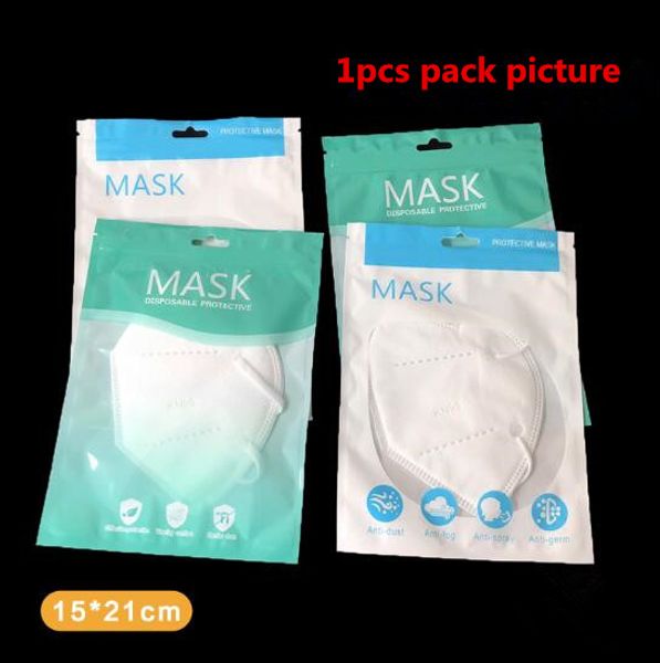 

Упаковка мешок пластиковый дисплей розничная молния замок сумка с отверстием для подвешивания для 3 м KN95 N95 Маска одноразовые маски пустой Opp пакет сумка Бесплатная доставка DHL