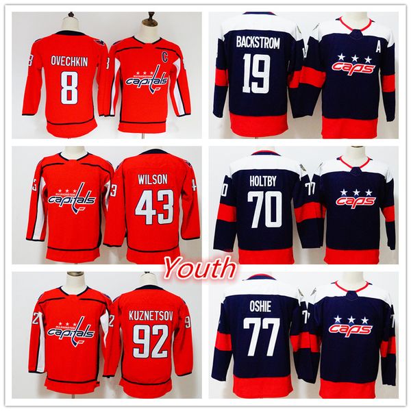 Youth 8 Alexander Ovechkin 77 TJ Oshie 70 Braden Holtby 19 Nicklas Backstrom 43 Tom Wilson 92 KUZNETSOV Red Blue hockey Jersey
Youth 8 Alexander Ovechkin 77 TJ Oshie 70 Braden Holtby 19 Nicklas Backstrom 43 Tom Wilson 92 KUZNETSOV Red Blue hockey Jersey
