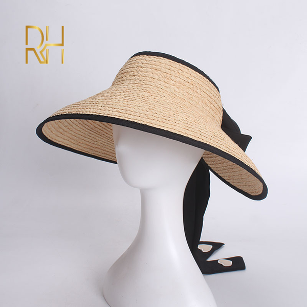 rh wholesale raffia hats female holiday beach long bowknow ribbon ladies summer sun shade caps fashionable straw empty visor, Blue;gray
rh wholesale raffia hats female holiday beach long bowknow ribbon ladies summer sun shade caps fashionable straw empty visor, Blue;gray
