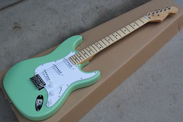 green plant with maple neck electric guitar custom, and bugs, white pickguard, materials of chromium, offers personalized
green plant with maple neck electric guitar custom, and bugs, white pickguard, materials of chromium, offers personalized