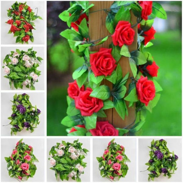 9 heads rose 2.45m artificial rose flowers simulation vines flower string ornament fake plant p props beautiful
9 heads rose 2.45m artificial rose flowers simulation vines flower string ornament fake plant p props beautiful
