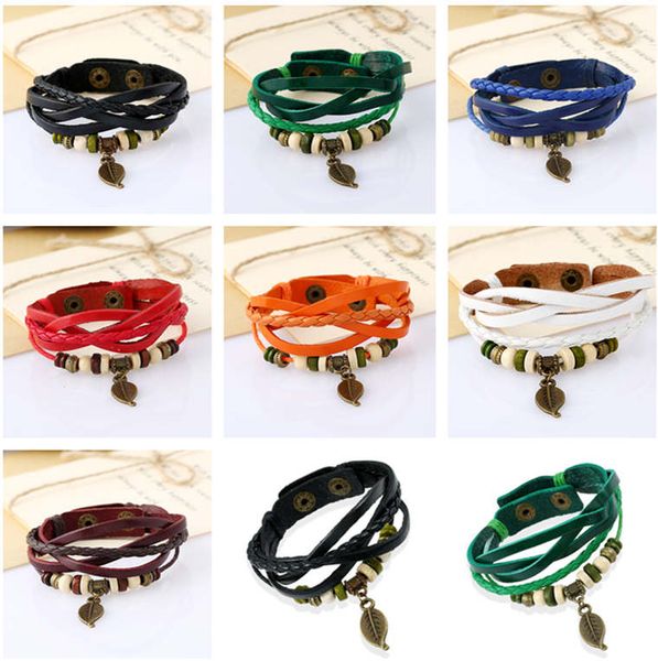 vintage leaf pendant cowhide bracelet strap student jewelry personality leather bracelet dab469 charm bracelets jewelry bracelet, Golden;silver 
vintage leaf pendant cowhide bracelet strap student jewelry personality leather bracelet dab469 charm bracelets jewelry bracelet, Golden;silver