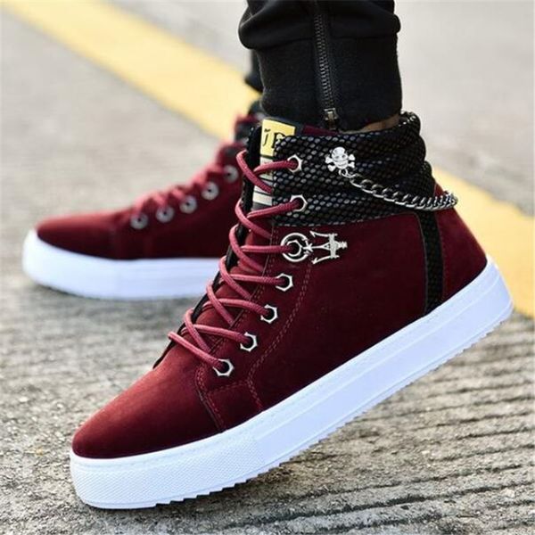 new men's casual shoes fashion chain canvas high-casual board shoes men sneakers zapatos de hombre all mens 38-45, Black
new men's casual shoes fashion chain canvas high-casual board shoes men sneakers zapatos de hombre all mens 38-45, Black