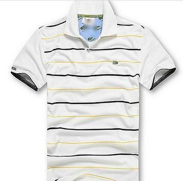 2023 women's polos fashion casual summer stripe t-shirt lapel polo cotton shirt men short sleeve sport size s-3xl 06, White
2023 women's polos fashion casual summer stripe t-shirt lapel polo cotton shirt men short sleeve sport size s-3xl 06, White