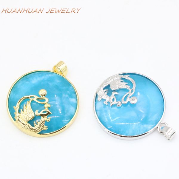 new arrival women pendant chain necklace stainless steel circle round 32mm blue natural stone jades pendants dragon inlay b3327, Silver
new arrival women pendant chain necklace stainless steel circle round 32mm blue natural stone jades pendants dragon inlay b3327, Silver