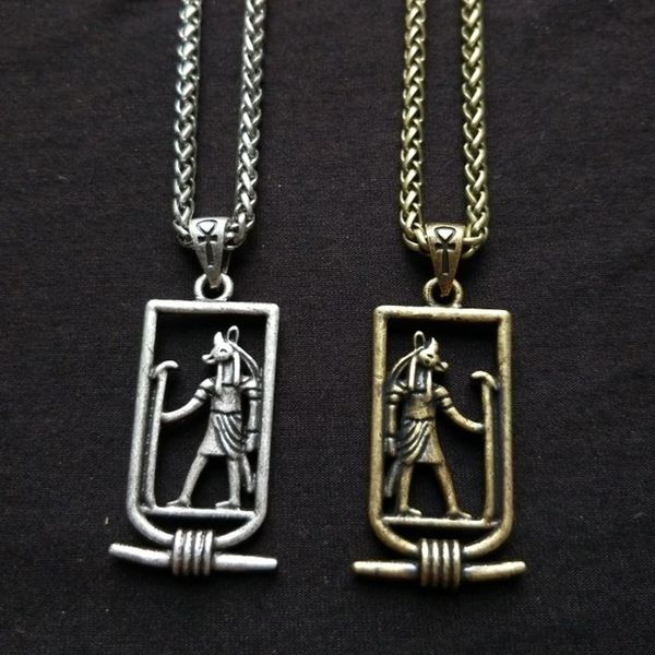 ancient egypt anubis amulet pendant tribal ethnic necklace egyptian jewelry for men women, Silver
ancient egypt anubis amulet pendant tribal ethnic necklace egyptian jewelry for men women, Silver