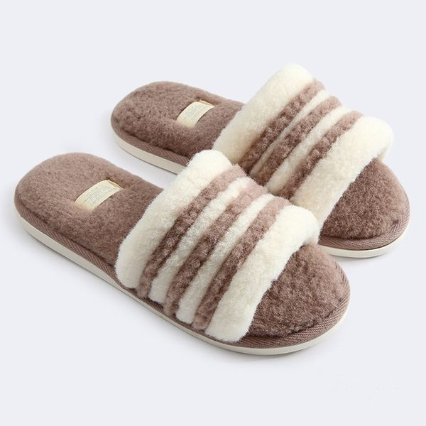 plus size 43-44 women fur slippers winter suede pvc casual soft home slippers for girls striped short plush factory outlets, Black
plus size 43-44 women fur slippers winter suede pvc casual soft home slippers for girls striped short plush factory outlets, Black