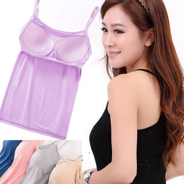 camisoles & tanks padded double layer cozy modal women home camisole wire adjustable straps solid breathable soft fabric fitness le, Black;white
camisoles & tanks padded double layer cozy modal women home camisole wire adjustable straps solid breathable soft fabric fitness le, Black;white