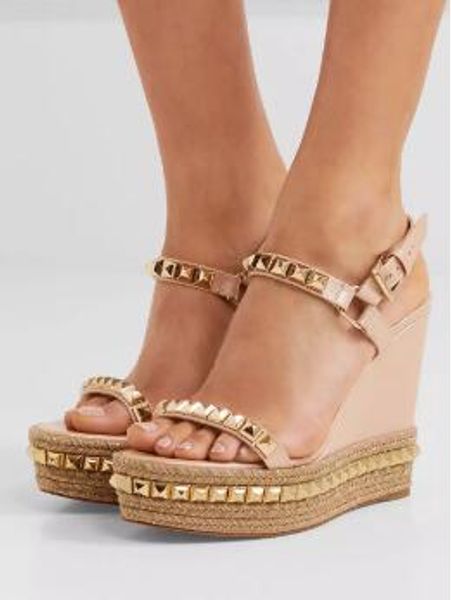 luxury party wedding dress cataclou studded wedge sandals red bottom women shoes,fashion ladies high heels gladiator sandals, Black
luxury party wedding dress cataclou studded wedge sandals red bottom women shoes,fashion ladies high heels gladiator sandals, Black