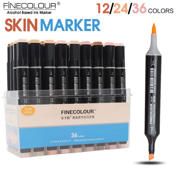 finecolour 12/24/36color skin color brush marker set dual head alcohol based sketch marker for cartoon anime design supplies
finecolour 12/24/36color skin color brush marker set dual head alcohol based sketch marker for cartoon anime design supplies