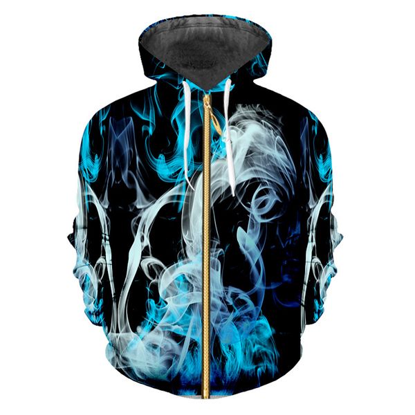 3d full zip hoodie realistic blue and white smoke print hooded sweatshirt men jacket with pockets custom sportswear 7xl, Black
3d full zip hoodie realistic blue and white smoke print hooded sweatshirt men jacket with pockets custom sportswear 7xl, Black