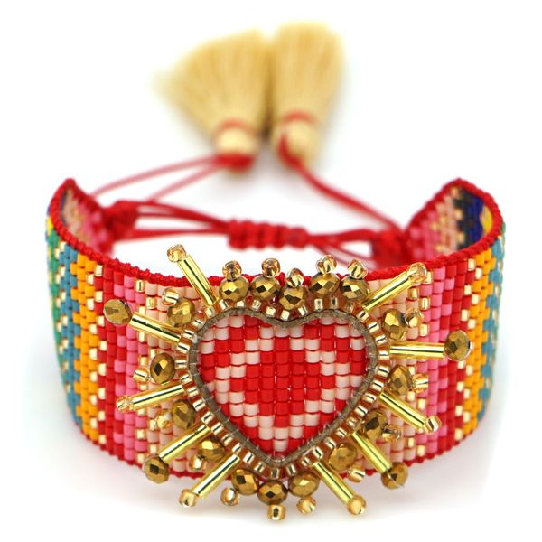 go2boho miyuki 3d heart bracelet bohemian bracelets pulseras mujer moda 2019 women armband jewelry boho chic handmade loom beads, Golden;silver
go2boho miyuki 3d heart bracelet bohemian bracelets pulseras mujer moda 2019 women armband jewelry boho chic handmade loom beads, Golden;silver