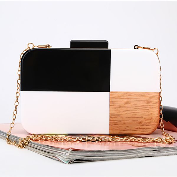 2019 kkmhan new women contrast color evening bag wood black and white clutch shoulder cross bag dropshipping bolso mujer nov 20
2019 kkmhan new women contrast color evening bag wood black and white clutch shoulder cross bag dropshipping bolso mujer nov 20