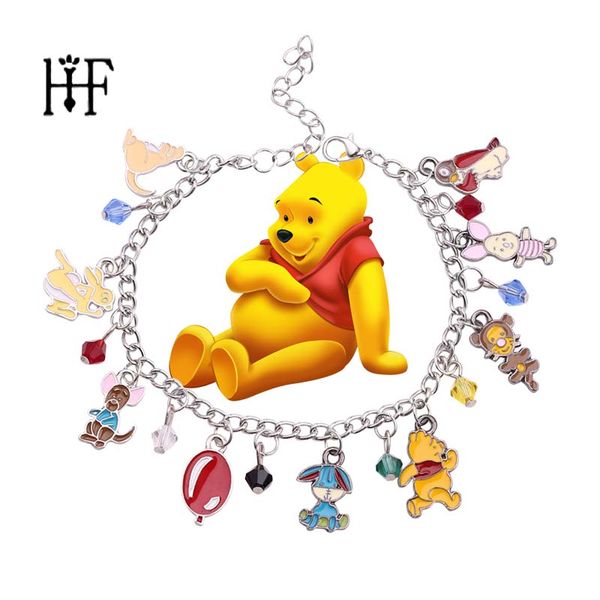 boho fashion movie pooh charm bracelet metal jewelry bracelet for women bileklik erkek enamel badge crystal beads pulsera, Golden;silver
boho fashion movie pooh charm bracelet metal jewelry bracelet for women bileklik erkek enamel badge crystal beads pulsera, Golden;silver