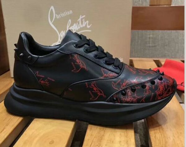 low with aurelien women flat shoes red bottom sneaker shoes men's fashion casual outdoor party wedding dress haaff02, Black
low with aurelien women flat shoes red bottom sneaker shoes men's fashion casual outdoor party wedding dress haaff02, Black