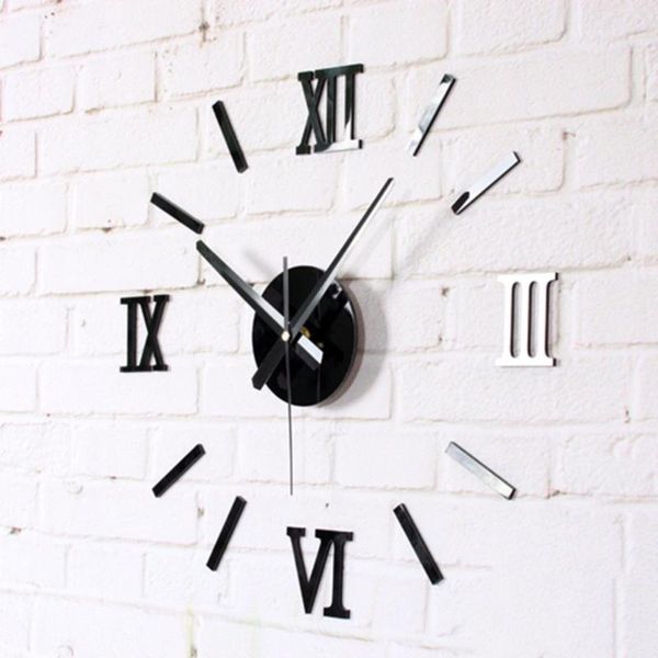 home decoration meters large roman numerals affixed mirror fashion personality creative living room wall clock watch
home decoration meters large roman numerals affixed mirror fashion personality creative living room wall clock watch