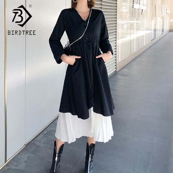 women elegant vintage v-neck black two-piece set dress casual long sleeve suit mid long dresses 2020 spring c9d408m, White
women elegant vintage v-neck black two-piece set dress casual long sleeve suit mid long dresses 2020 spring c9d408m, White