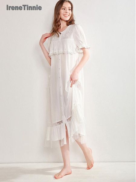 women's sleepwear vintage style lace embroidered nightgowns lolita dress princess sleepshirts victorian nightdress lounge, Black;red
women's sleepwear vintage style lace embroidered nightgowns lolita dress princess sleepshirts victorian nightdress lounge, Black;red