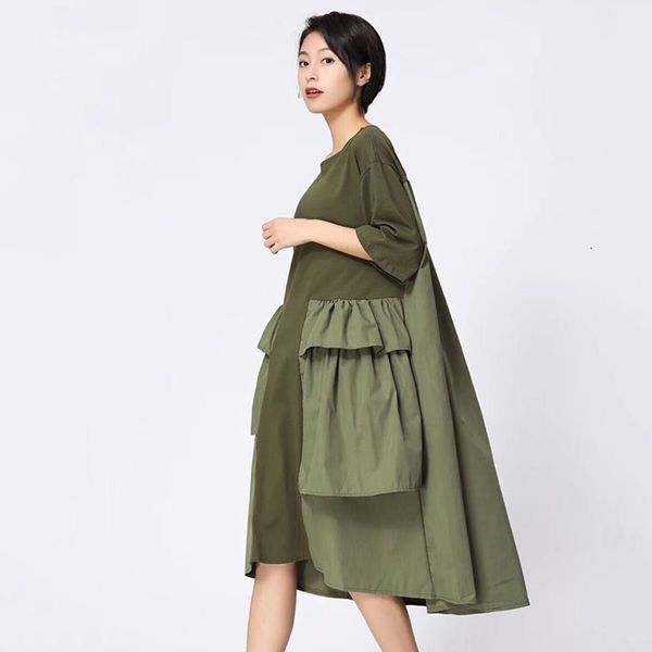 woman clothes black dress patchwork dresses for women o neck half sleeve loose oversize black midi dress female v neck fashion clothes, Black;gray
woman clothes black dress patchwork dresses for women o neck half sleeve loose oversize black midi dress female v neck fashion clothes, Black;gray