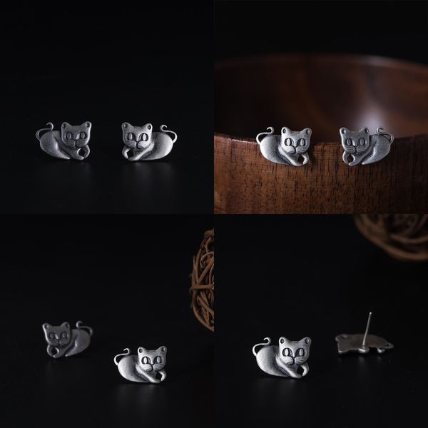 925 day s silver do used kitty earring woman concise adorable. kitten ear nail originality lovely silver accessories cichten gemstone, Golden
925 day s silver do used kitty earring woman concise adorable. kitten ear nail originality lovely silver accessories cichten gemstone, Golden