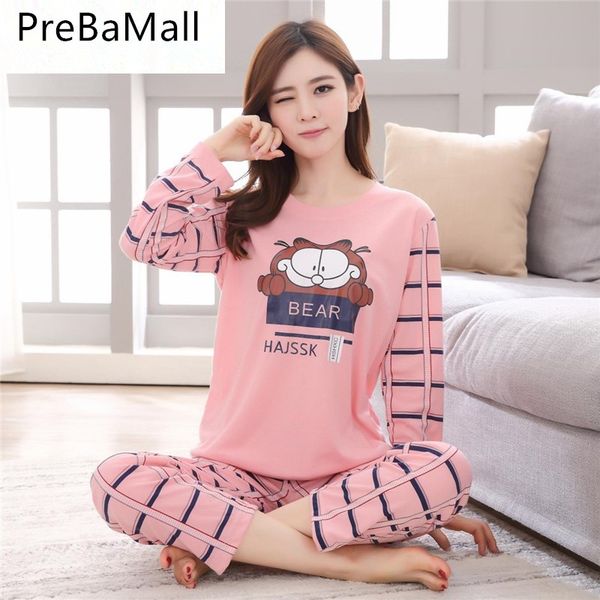 fashion new style pajamas set for women cute sleepwear ladies long sleeved nightwear clothing set two piece loungewear c173, Blue;gray 
fashion new style pajamas set for women cute sleepwear ladies long sleeved nightwear clothing set two piece loungewear c173, Blue;gray