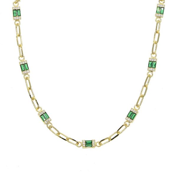 micro pave green cz rectangle link chain choker necklace for women gold color cz rock curb cuban chain necklace fashion jewelry, Golden;silver
micro pave green cz rectangle link chain choker necklace for women gold color cz rock curb cuban chain necklace fashion jewelry, Golden;silver