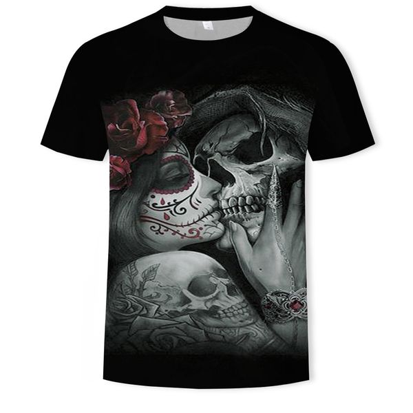 mens designer new skeleton beauty 3d digital printing round collar short sleeve t-shirt, White;black
mens designer new skeleton beauty 3d digital printing round collar short sleeve t-shirt, White;black