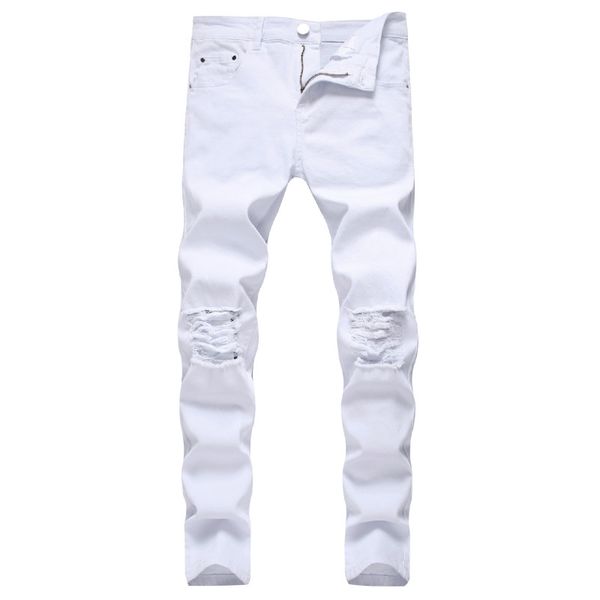 solid white ripped jeans men 2020 classic retro mens skinny jeans brand elastic denim pants trousers casual slim fit pencil pant, Blue
solid white ripped jeans men 2020 classic retro mens skinny jeans brand elastic denim pants trousers casual slim fit pencil pant, Blue