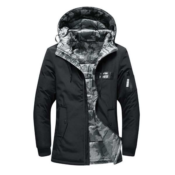 joycodin 2018 winter new cotton down jacket men's thick solid color hooded pike coat men's jacket double-sided, Black
joycodin 2018 winter new cotton down jacket men's thick solid color hooded pike coat men's jacket double-sided, Black