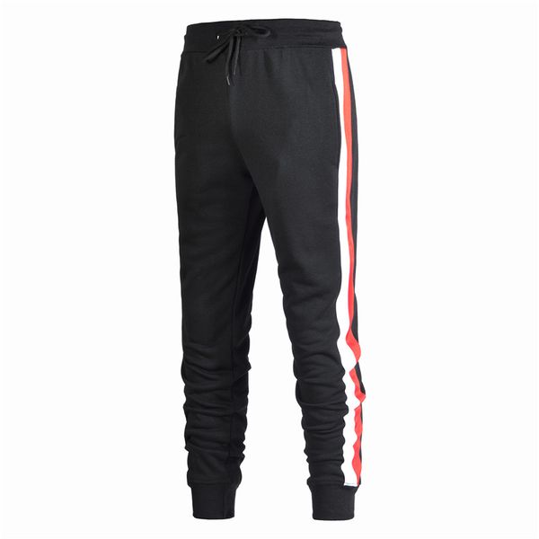 new ribbon pants man leisure time bodybuilding split joint pencil pants motion trousers joggers sweatpants, Black
new ribbon pants man leisure time bodybuilding split joint pencil pants motion trousers joggers sweatpants, Black