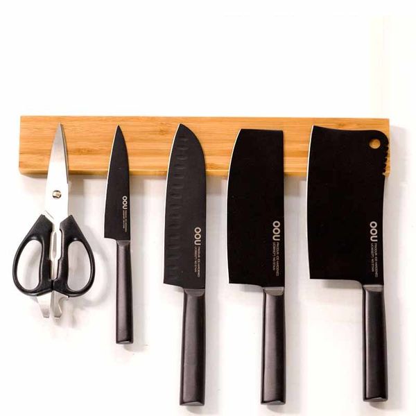 bamboo material wall magnetic knife holder kitchen magnetic magnet knife holder iron tool
bamboo material wall magnetic knife holder kitchen magnetic magnet knife holder iron tool