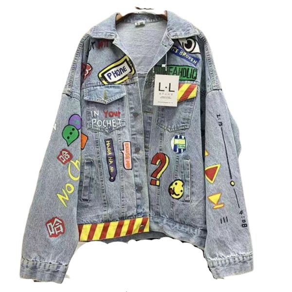 2019 autumn heavy letter doodle hip-hop bevadim harajuku riverdale streetwear chaqueta mujer coat jaket women bts jackets, Black;brown
2019 autumn heavy letter doodle hip-hop bevadim harajuku riverdale streetwear chaqueta mujer coat jaket women bts jackets, Black;brown