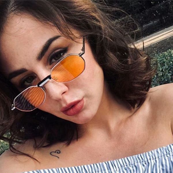 women fashion korean style sunglasses women retro polygon metal small frame sun glasses 6 styles, White;black
women fashion korean style sunglasses women retro polygon metal small frame sun glasses 6 styles, White;black