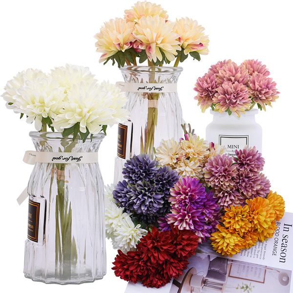 6pcs/branch chrysanthemum flower ball bud fake flower bouquet artificial flowers head wedding birthday party home decor supplies
6pcs/branch chrysanthemum flower ball bud fake flower bouquet artificial flowers head wedding birthday party home decor supplies