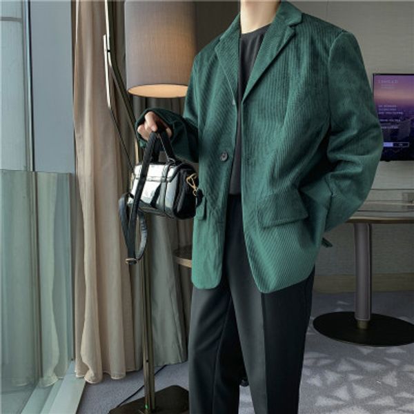 men's suits & blazers men vintage korea style loose casual coat two button up fleece suit jacket solid color big pocket, White;black
men's suits & blazers men vintage korea style loose casual coat two button up fleece suit jacket solid color big pocket, White;black