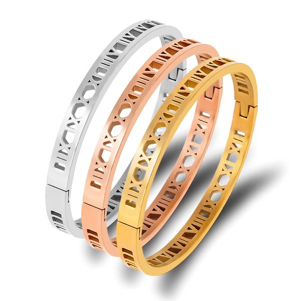 геометрические полые римские цифры браслет для женщин ювелирные изделия браслет из нержавеющей стали золото серебро bijoux аксессуары, Black
геометрические полые римские цифры браслет для женщин ювелирные изделия браслет из нержавеющей стали золото серебро bijoux аксессуары, Black