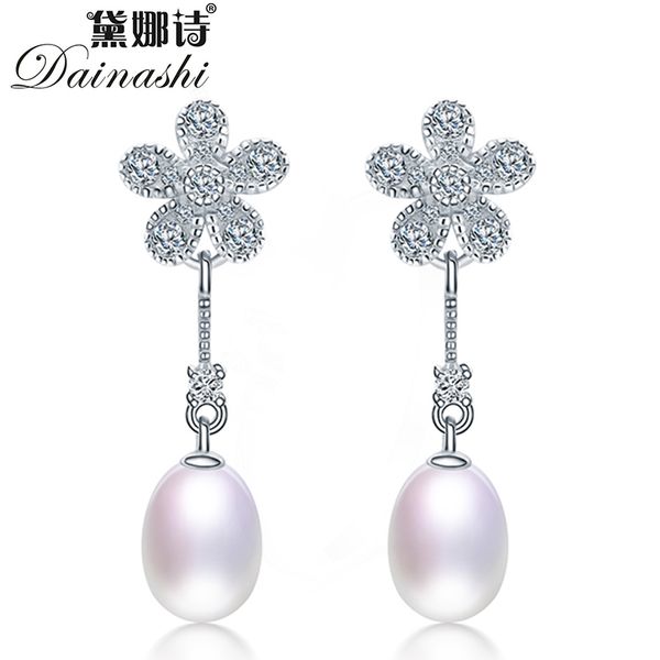 dainashi fashion 925 sterling silver zircon flower drop earrings 100% genuine natural freshwater oval pearl earrings for women, Golden;silver
dainashi fashion 925 sterling silver zircon flower drop earrings 100% genuine natural freshwater oval pearl earrings for women, Golden;silver
