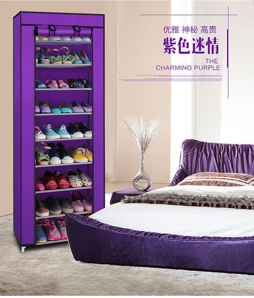 10-layers 9 lattices non-woven fabric shoe rack fashionable room-saving with dustproof cover shelf storage shoe racks
10-layers 9 lattices non-woven fabric shoe rack fashionable room-saving with dustproof cover shelf storage shoe racks