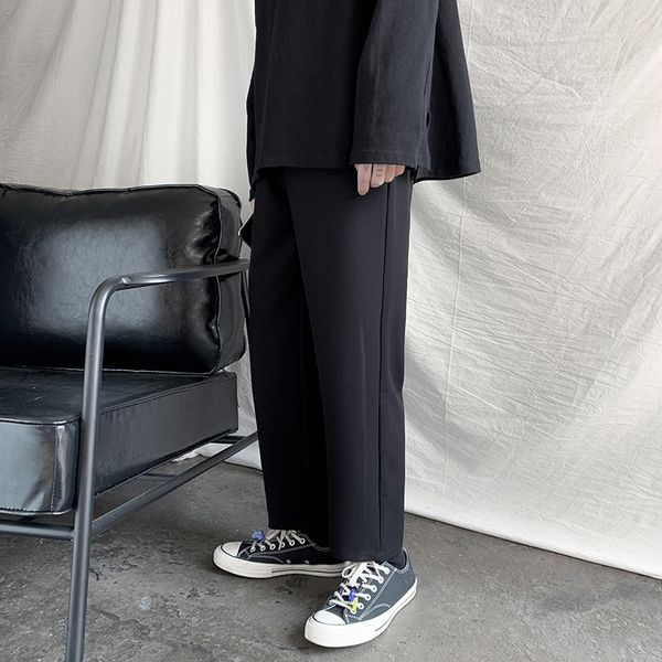 spring pants men's fashion solid color business casual dress pants man streetwear wild loose hip hop straight trousers mens, Black
spring pants men's fashion solid color business casual dress pants man streetwear wild loose hip hop straight trousers mens, Black