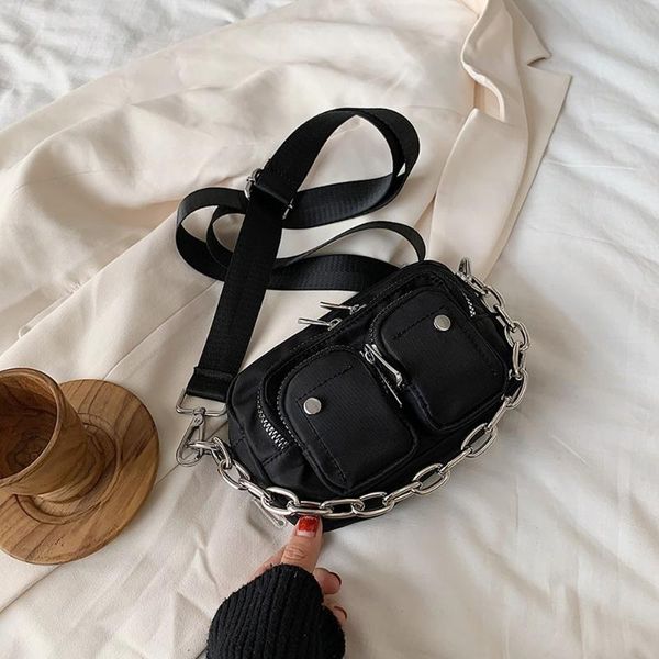 mini female shoulder messenger bags multi-pocket oxford cloth crossbody bags for women chain solid color ladies' travel flap bag
mini female shoulder messenger bags multi-pocket oxford cloth crossbody bags for women chain solid color ladies' travel flap bag