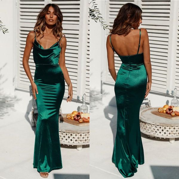spaghetti backless mermaid prom dress hunter green sheath evening dresses satin open back long prom gowns sleeveless floor length, Black;red
spaghetti backless mermaid prom dress hunter green sheath evening dresses satin open back long prom gowns sleeveless floor length, Black;red