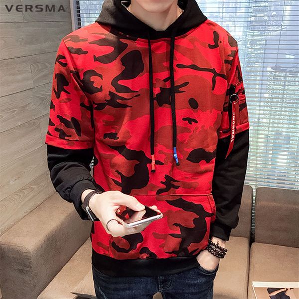 versma 2019 korean harajuku ulzzang camouflage ribbon men hoodies hip hop streetwear loose couple hoodie sweatshirt dropshipping, Black
versma 2019 korean harajuku ulzzang camouflage ribbon men hoodies hip hop streetwear loose couple hoodie sweatshirt dropshipping, Black