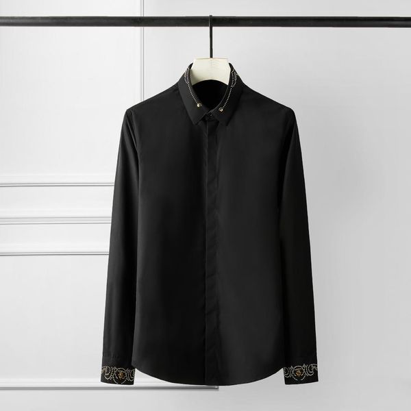 white black mens shirts luxury royal rivet long sleeve party men shirts plus size 4xl slim fit casual mens dress
white black mens shirts luxury royal rivet long sleeve party men shirts plus size 4xl slim fit casual mens dress