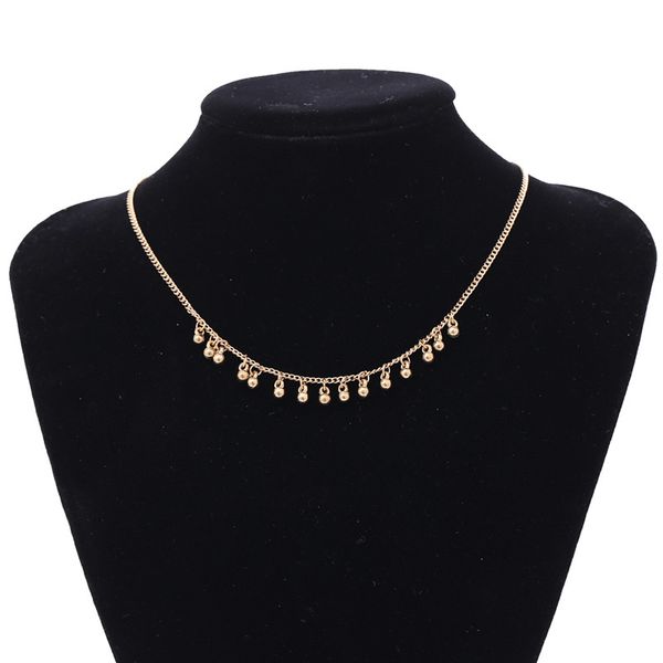 fashion choker necklace vintage copper coated beads pendant circle gold chain necklaces charm women jewelry, Golden;silver
fashion choker necklace vintage copper coated beads pendant circle gold chain necklaces charm women jewelry, Golden;silver
