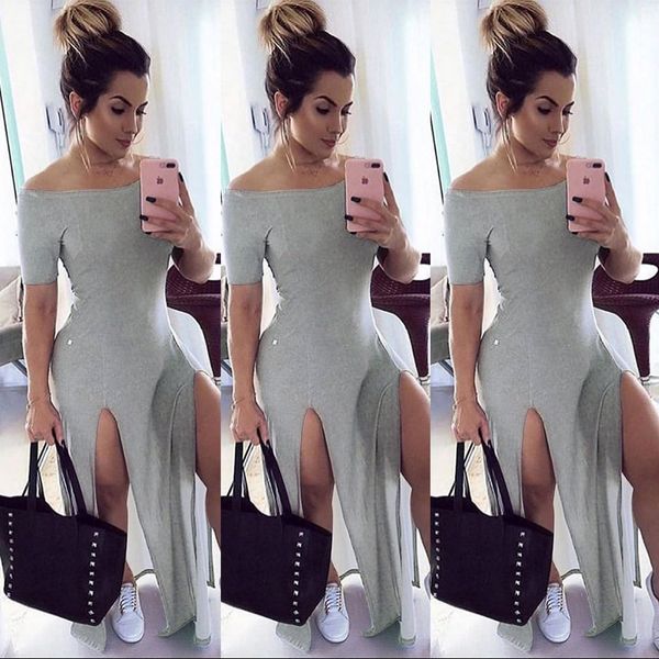 womens dresses summer 2020 new arrival women designer dresses solid color long dress cotton blend skirts 3 colors size s-2xl, Black;gray
womens dresses summer 2020 new arrival women designer dresses solid color long dress cotton blend skirts 3 colors size s-2xl, Black;gray