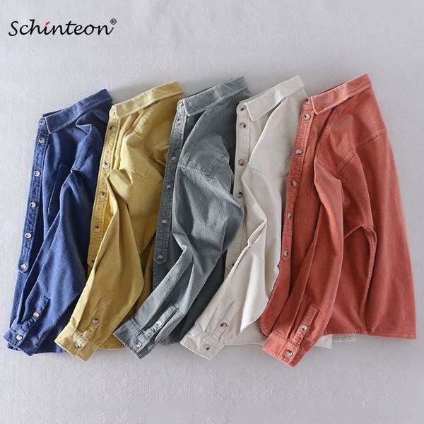 schinteon men corduary jacket loose autumn outwear casual thick shirt japanese style fashion new, Black;brown
schinteon men corduary jacket loose autumn outwear casual thick shirt japanese style fashion new, Black;brown